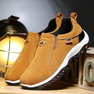 Lightweight Men Casual Shoes  Fashion Men Loafers Slip-on Suede Leather Shoes Outdoor Non-slip Walking Loafers Zapatillas Hombre