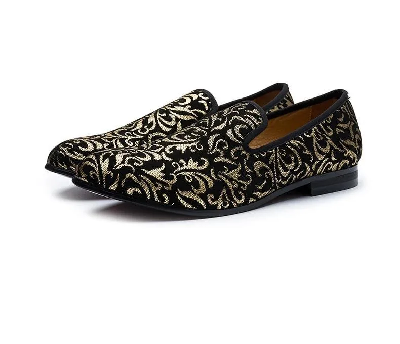 Luxury Men Shoes Black Loafers Leather Men Casual Shoes