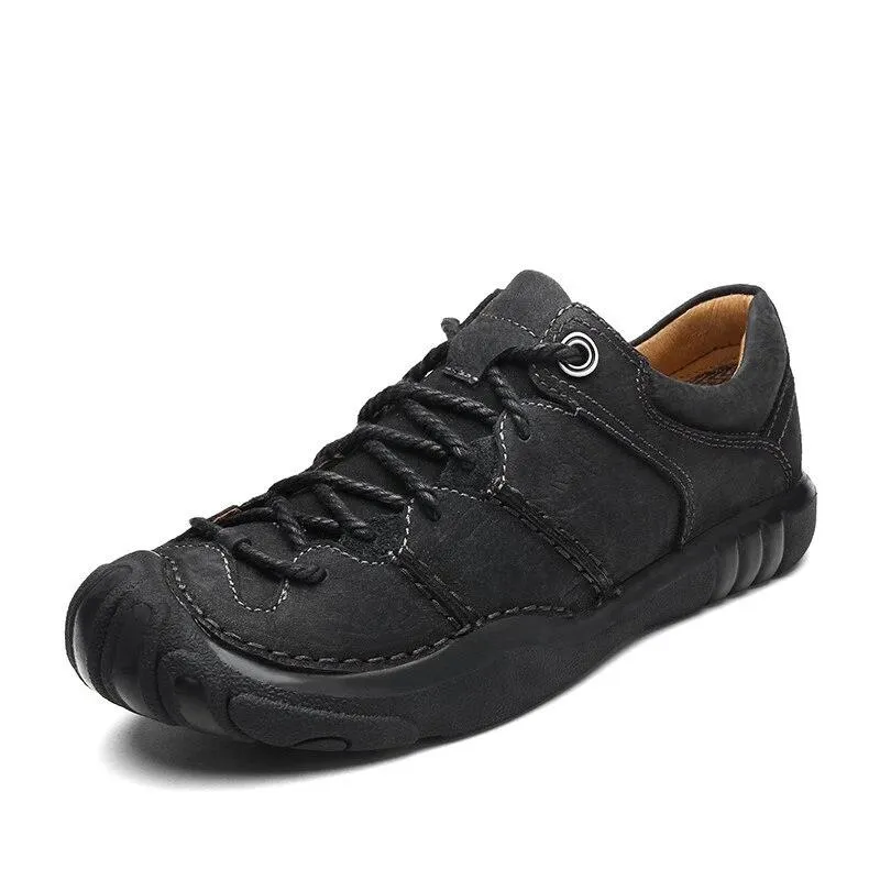 Men Casual Shoes Loafers Men Hiking Shoes Quality Genuine Leather Shoes Man Flats Hot Sale Moccasins Shoes