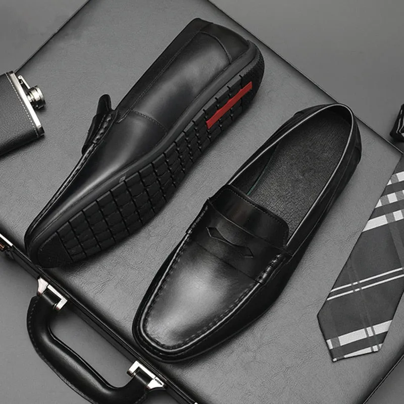 Men Leather Casual Shoes Sneakers loafer