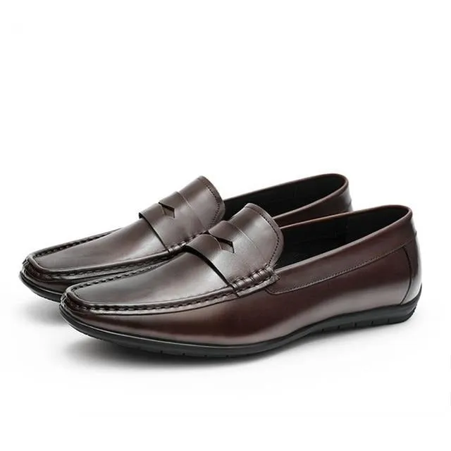 Men Leather Casual Shoes Sneakers loafer
