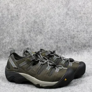 Men outdoor hiking shoes mens cowhide leather mesh Steel Toe shockproof breathable Welding working trekking shoes big size