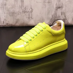 Men Sneakers Platform Web Celebrity Loafers