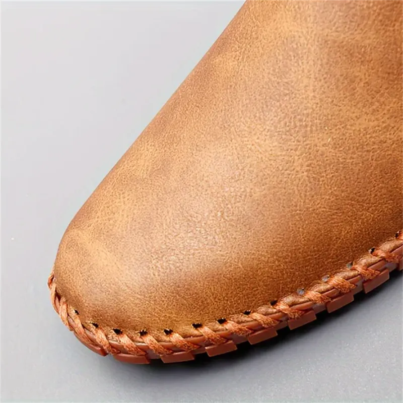Men's Casual Lightweight Rubber Sole Stitching Flats