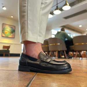 Men's genuine leather retro trend loafers