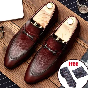 Men's Genuine Leather Shoes Business Dress Banquet Shoes