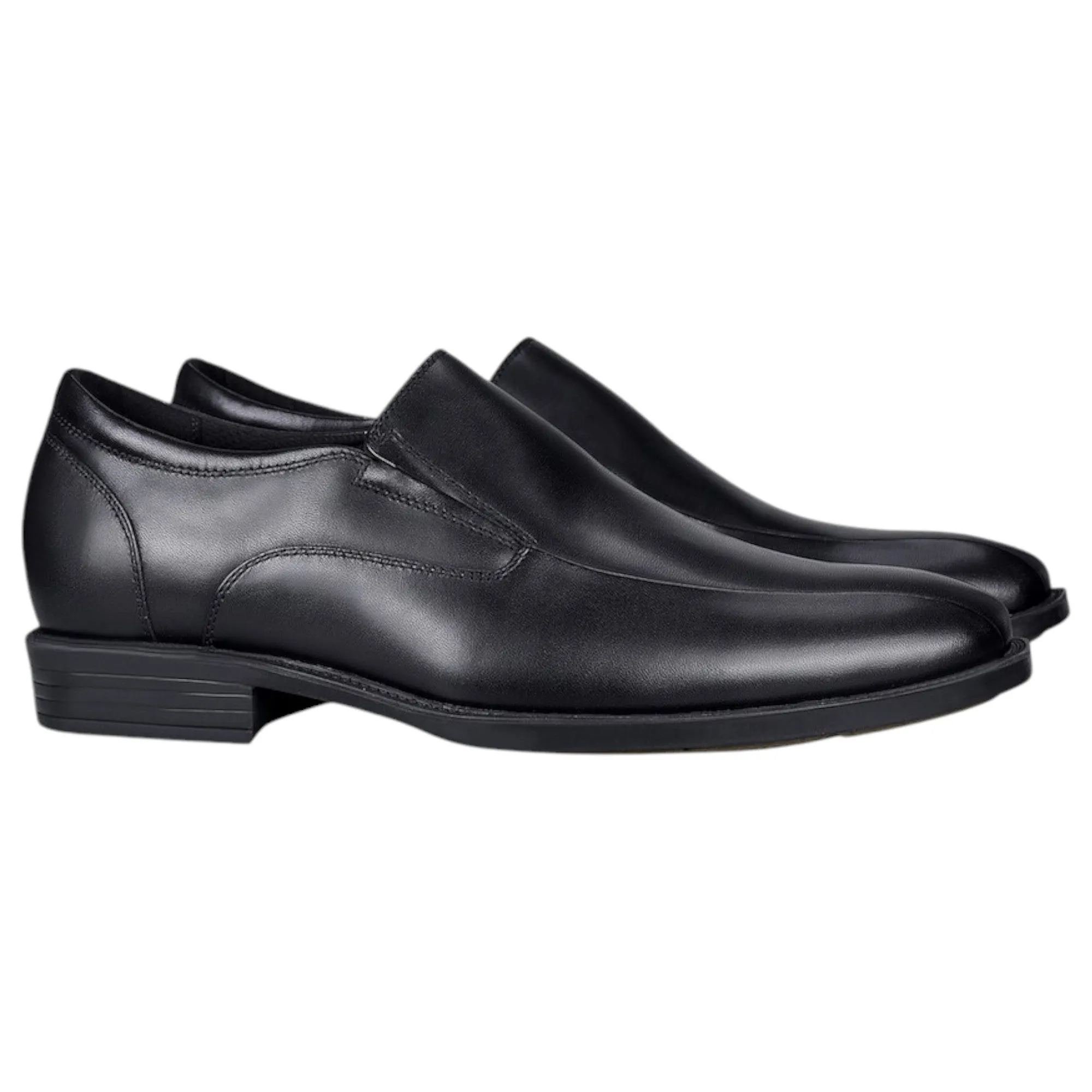 Mens Julius Marlow Notorize Black Leather Work Slip On Formal Dress Shoes