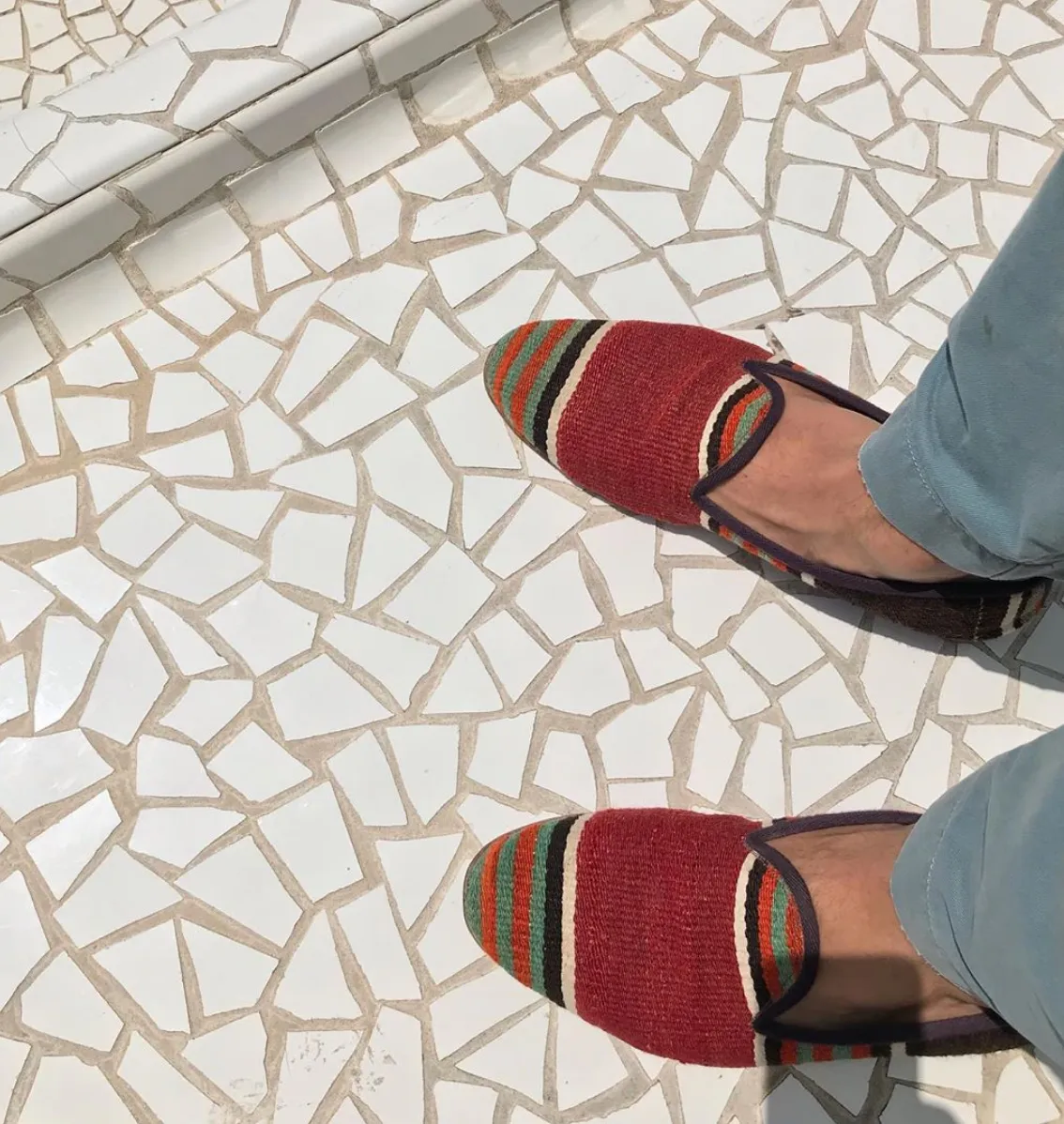 Men's Kilim Slippers size 42 (US size 9)