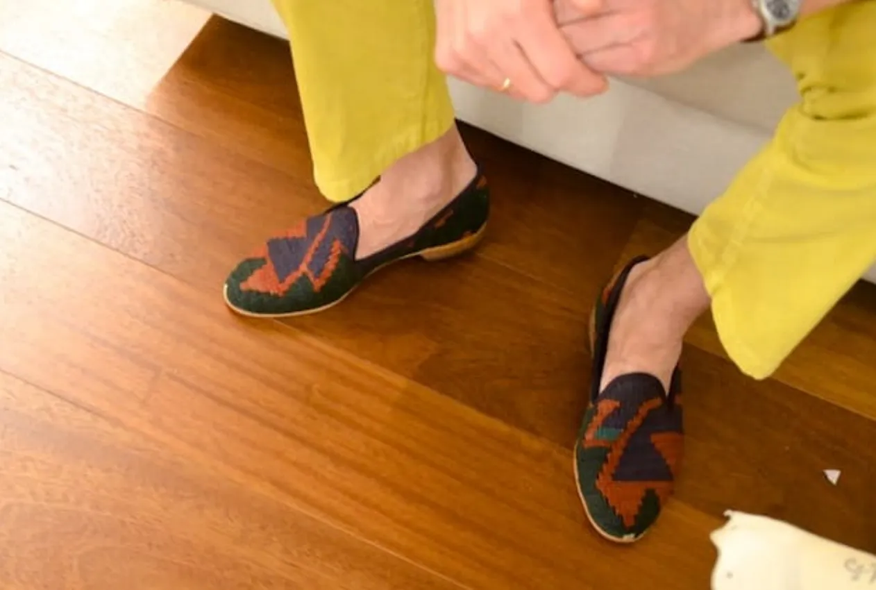 Men's Kilim Slippers size 45 (US size 12)