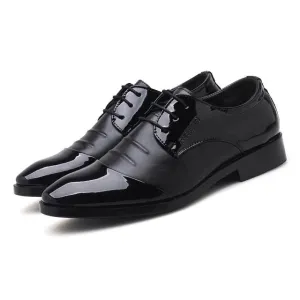 men's leather shoes business flat black brown breathable summer autumn dress shoes large size 38-48