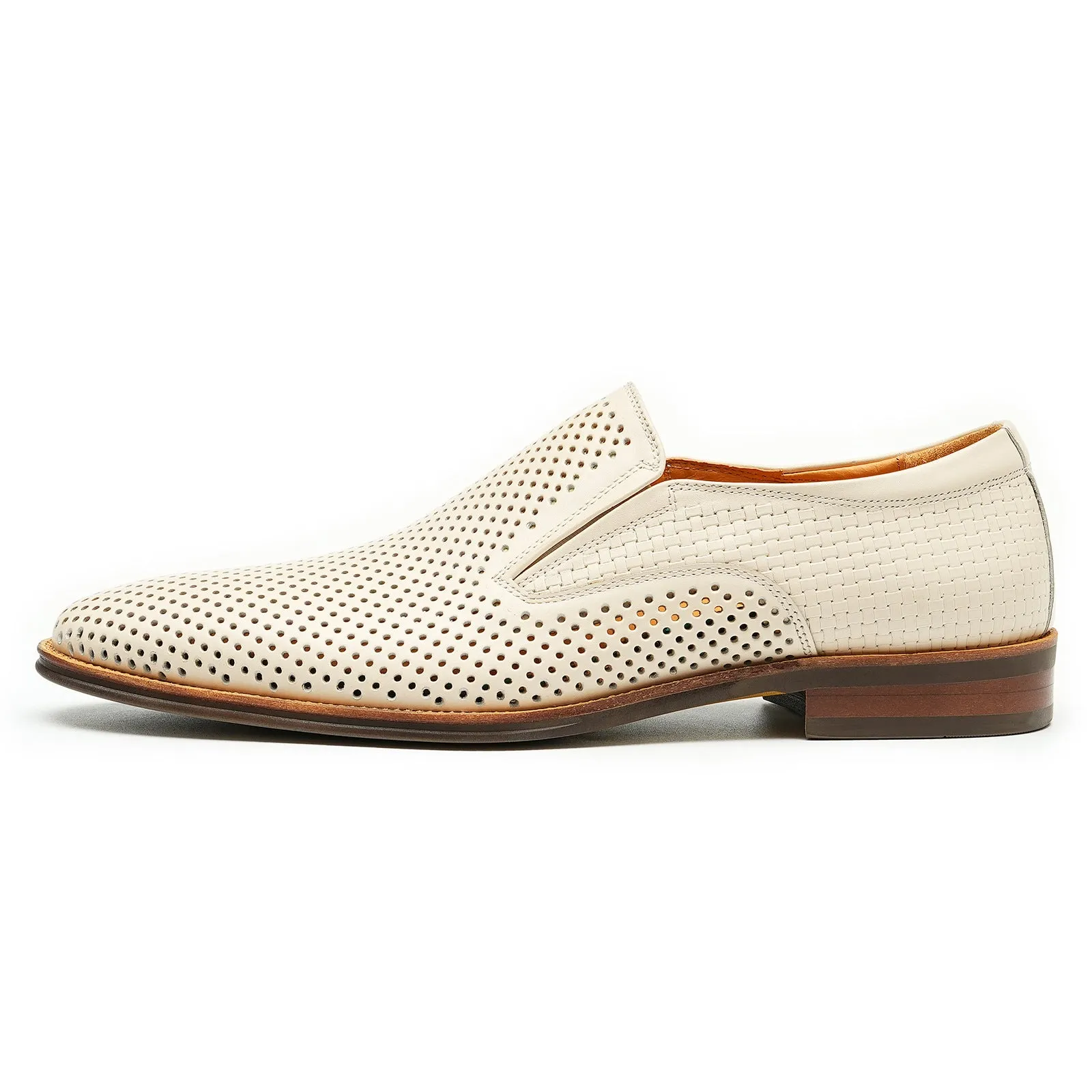 Men's Leather Shoes Hollow out Leather Men's Shoes Summer Pedal Business Casual Shoes Soft Bottom Breathable Pointed British Style Dress Shoes21317