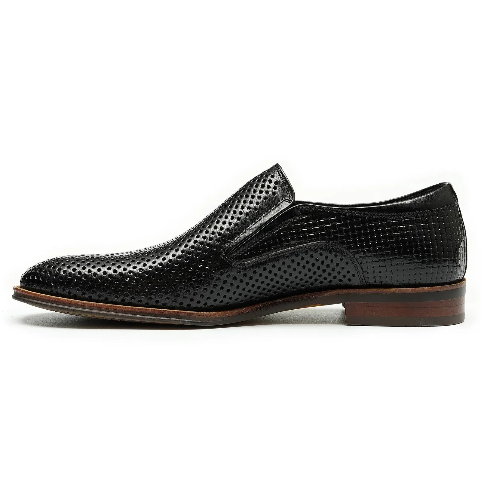 Men's Leather Shoes Hollow out Leather Men's Shoes Summer Pedal Business Casual Shoes Soft Bottom Breathable Pointed British Style Dress Shoes21317