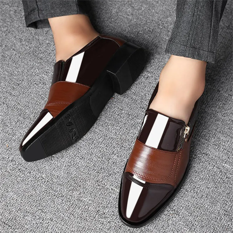 Men's Slip-on Pointed Toe Business Dress Shoes