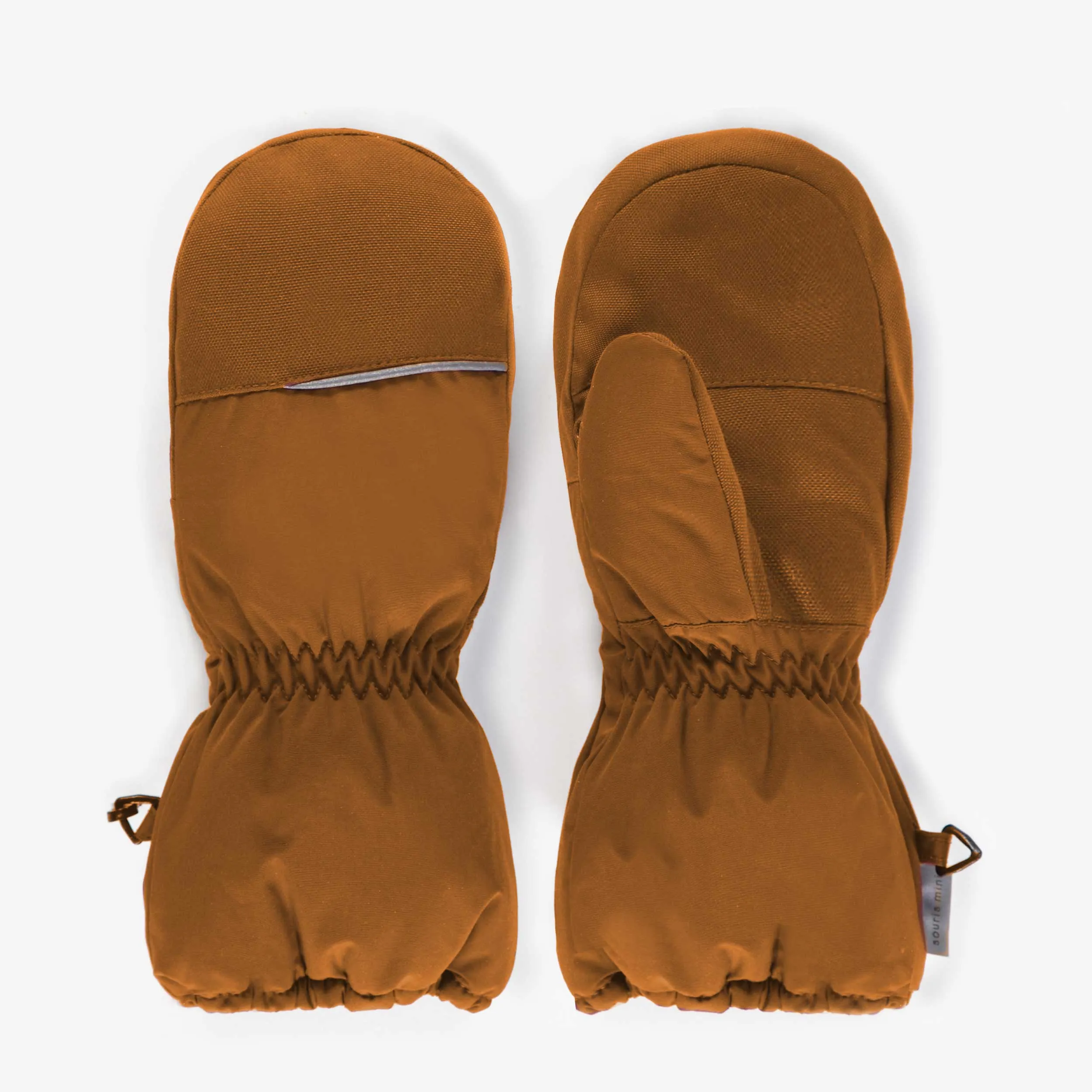Mitaines caramel doublées en Thinsulate™ imperméables, enfant || Waterproof Thinsulate™ lined caramel mittens, child