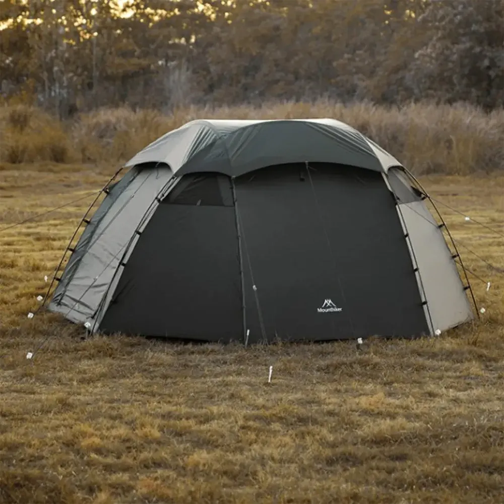 Mountain Hiker ブラックプラネットドームテント 4P 自立型 PU4000mm耐水性 直径3M アルミニウムポール 軽量