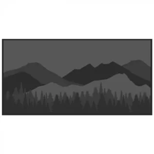Mountain Wilderness Outdoor Mat - 18X9