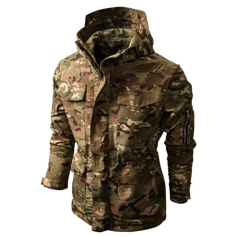 Multifunction Hooded Outdoor Camo Men's Jacket