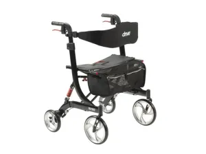 Nitro Euro Style Rollator Rolling Walker, Heavy Duty, Black - 1 Each