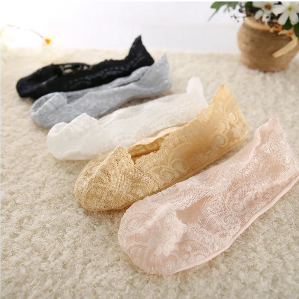 No-Show Lace Footies