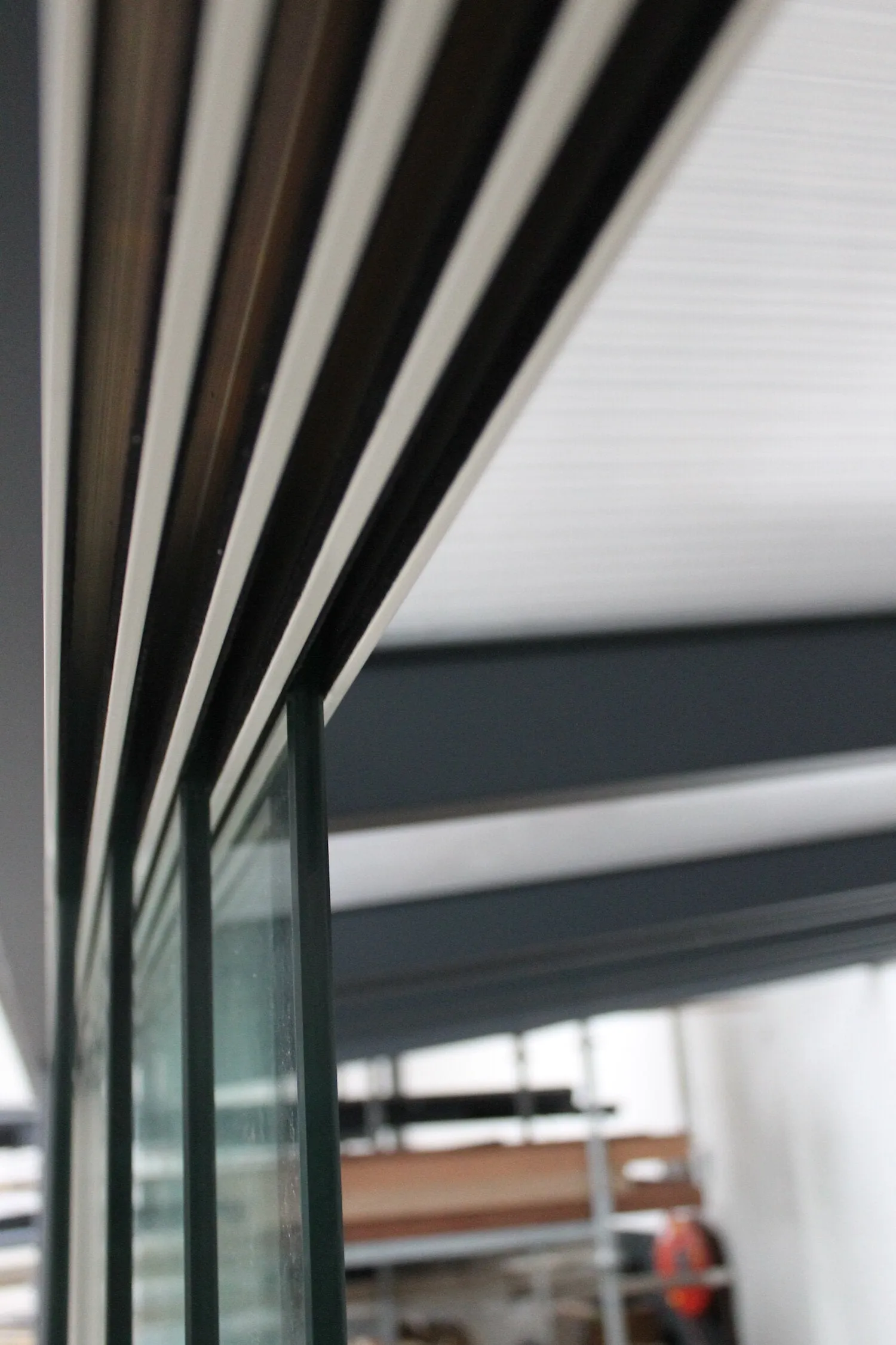Nova Titan Aluminium Pergola 4m x 3m  with Glass Sliding Doors - Grey