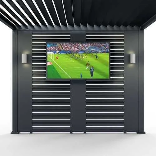 Nova Titan Aluminium Pergola 4x3m  Free Standing Graphite Grey