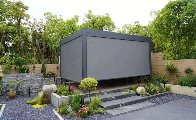 Nova Titan Aluminium Pergola 4x3m  Free Standing Graphite Grey