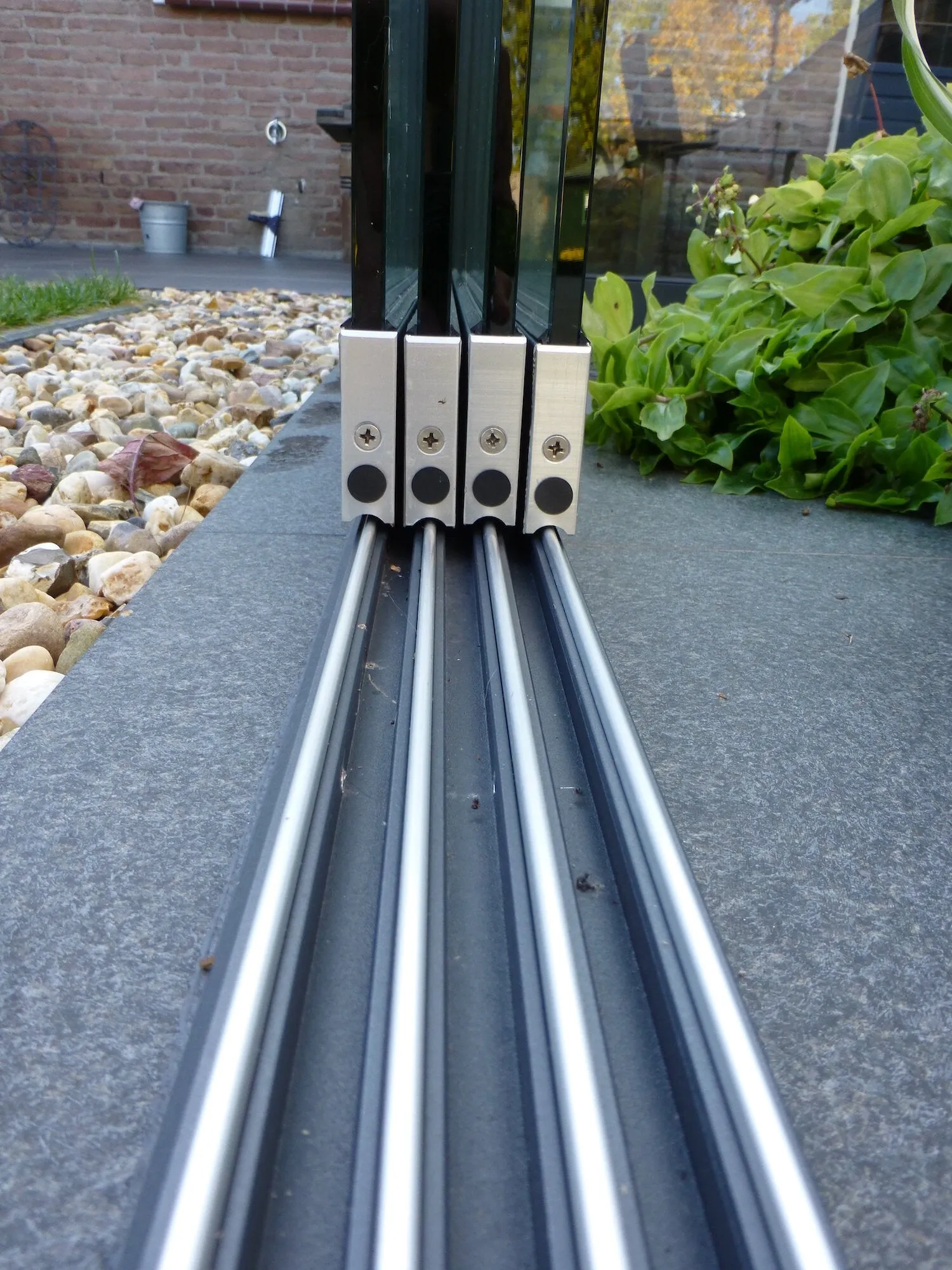 Nova Titan Aluminium Pergola 6m x 3m Rectangular optional Glass sliding Doors - Grey