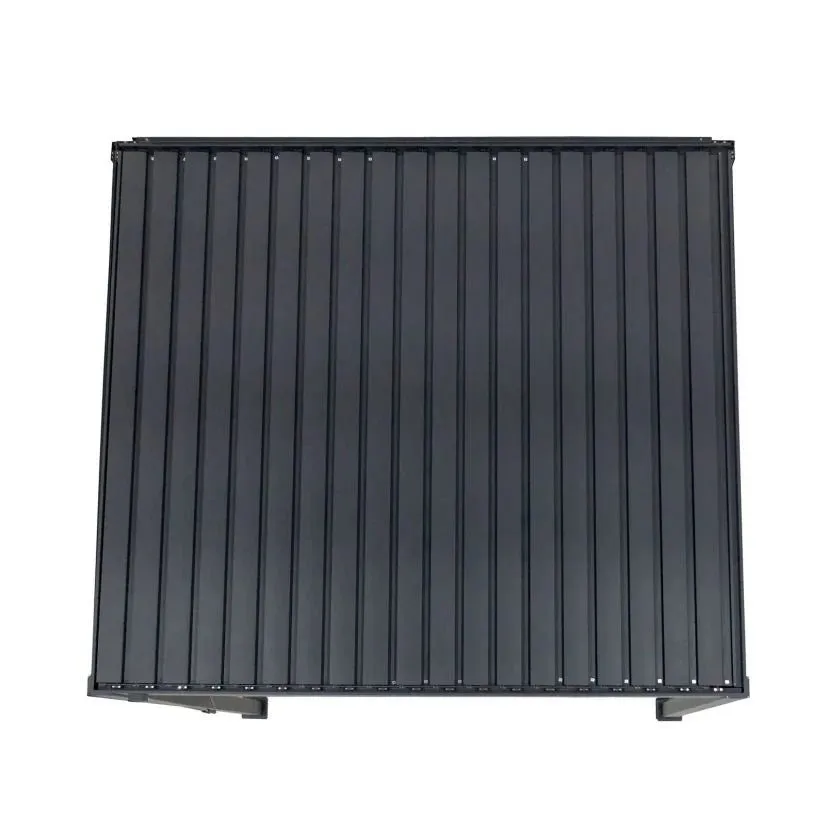 Nova Titan Aluminium Wall Mounted Pergola - 4m x 3m Rectangular - Grey