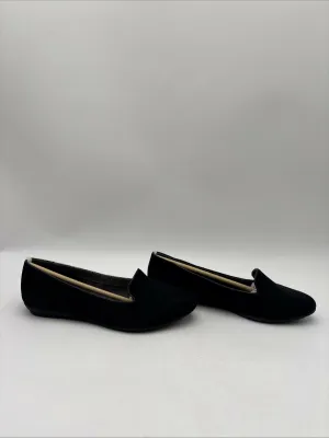 NWOB EuroSoft BERNIA Black Suede Round Toe Slip On Flats Women’s Size 6M/37