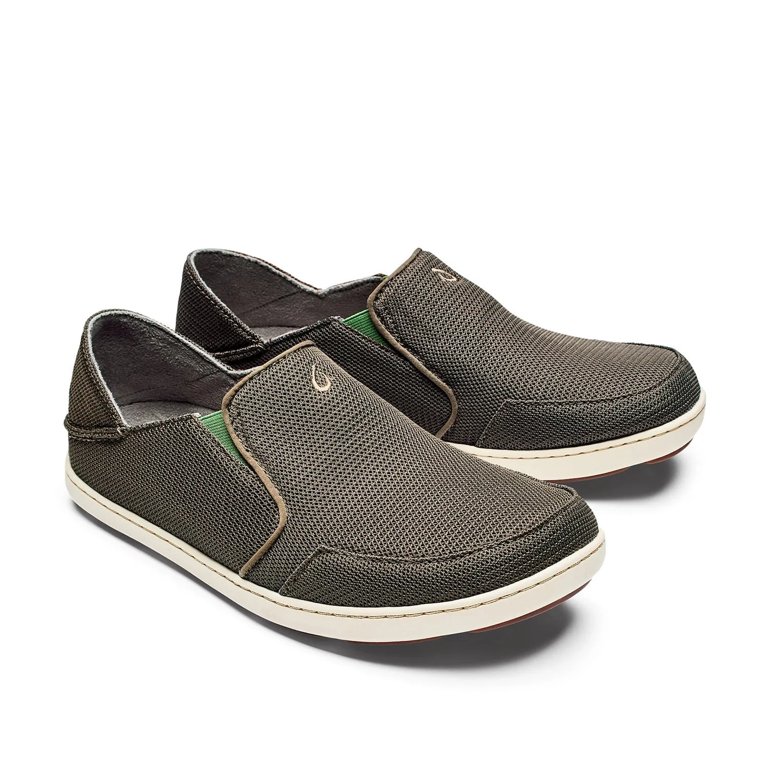 Olukai Men's Nohea Mesh in Mustang/Lime Peel