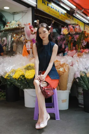 ORIENTAL PRINT BALLET FLAT