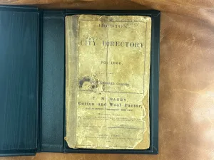 Original and Complete 1866 City of Houston Directory