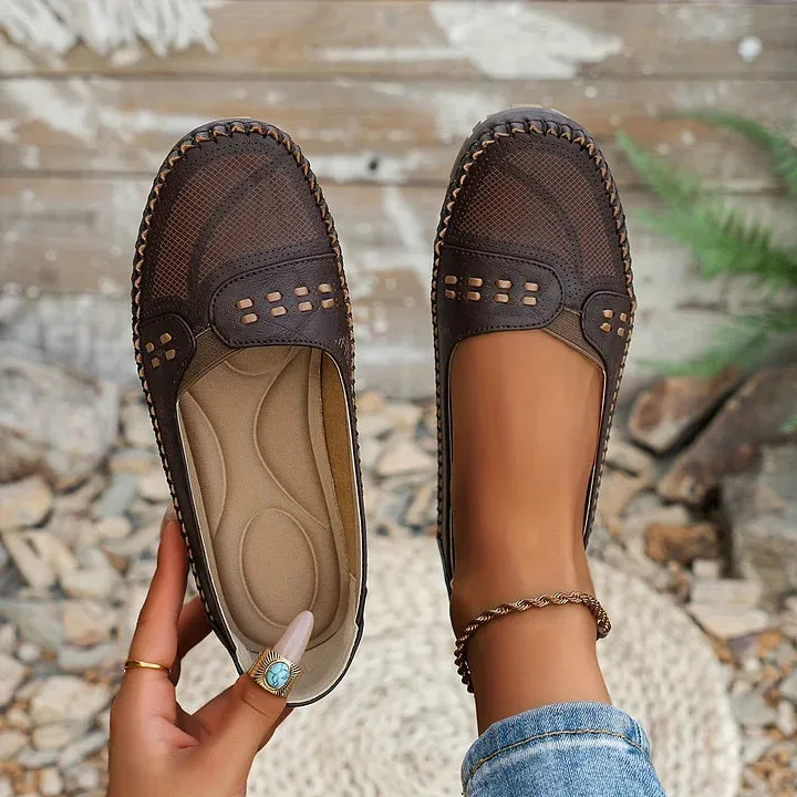 Orthopedic Black Flats - All-Day Comfort & Arch Support for Women