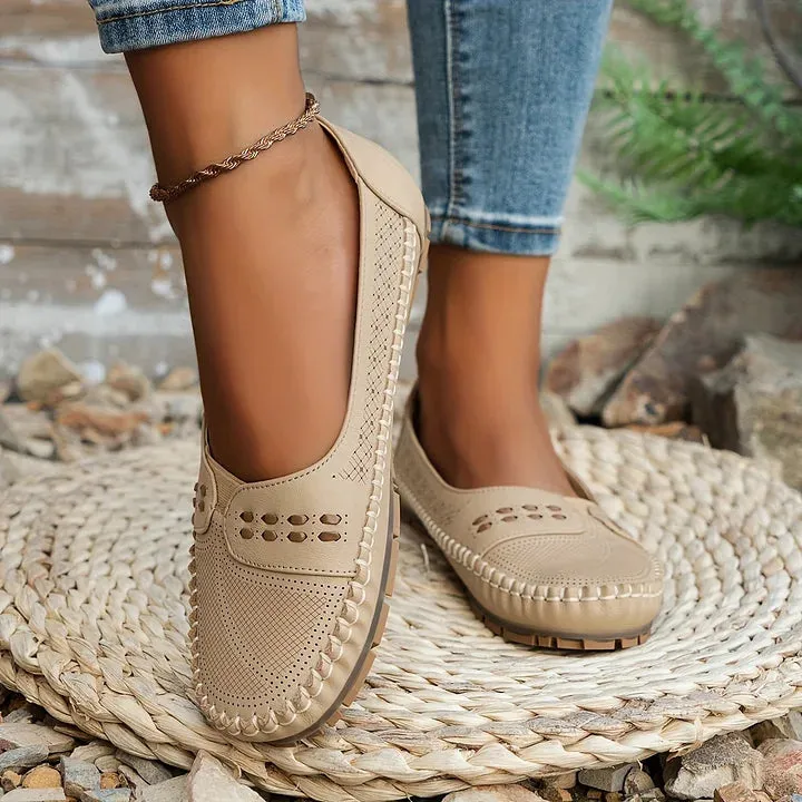 Orthopedic Black Flats - All-Day Comfort & Arch Support for Women