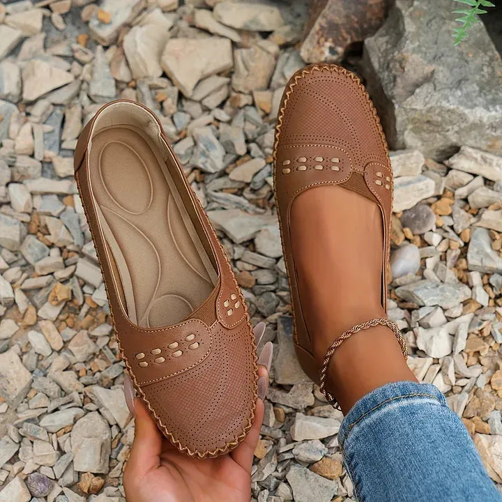 Orthopedic Black Flats - All-Day Comfort & Arch Support for Women
