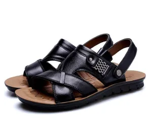 Orthopedic Leather Roman Sandals