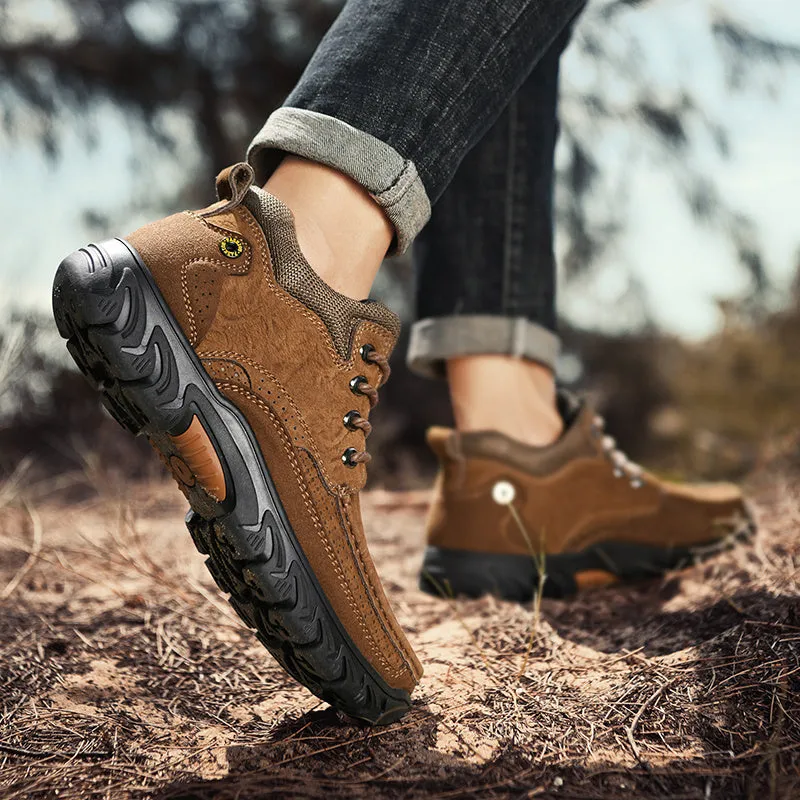 Orthopedic Men's Leather Boots Leather Casual Men's Shoes Short Boots Outdoor Work Boots Suede Snow Boots