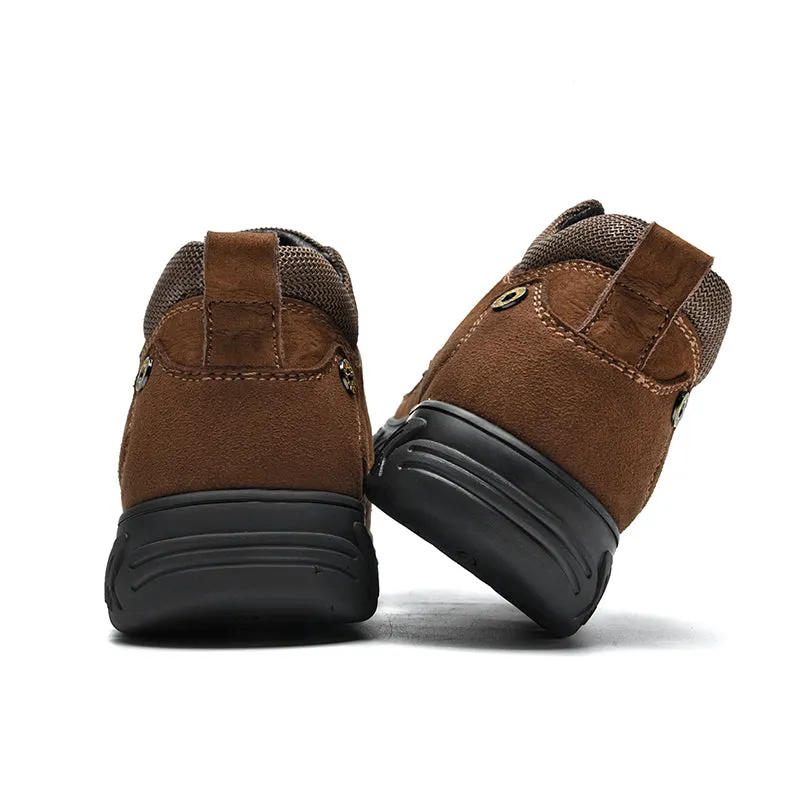 Orthopedic Men's Leather Boots Leather Casual Men's Shoes Short Boots Outdoor Work Boots Suede Snow Boots
