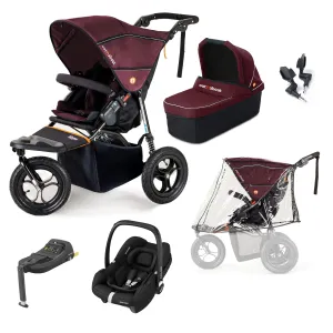 Out n About Nipper Single Maxi-Cosi Starter Kit in Brambleberry Red