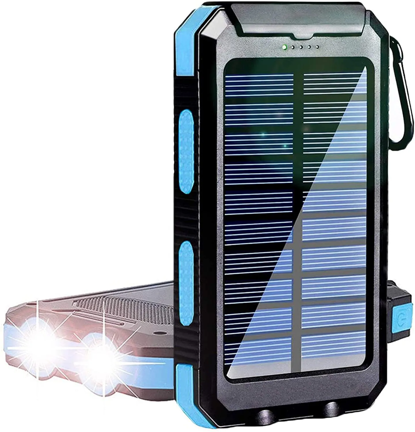 Outdoor 20000mAh Portable Solar Power Charger Bank With LED Flashlight
