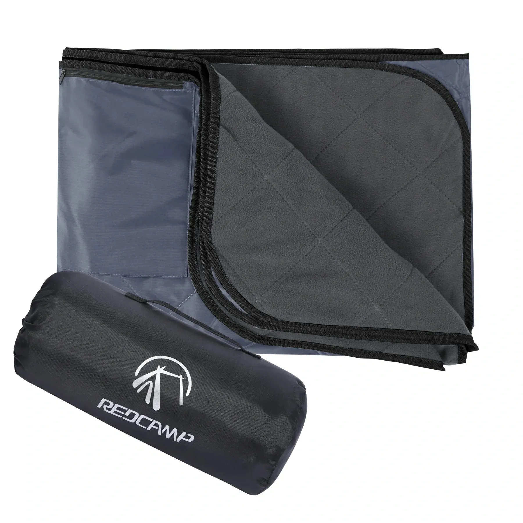 Outdoor Waterproof Blanket with Warm Fleece
