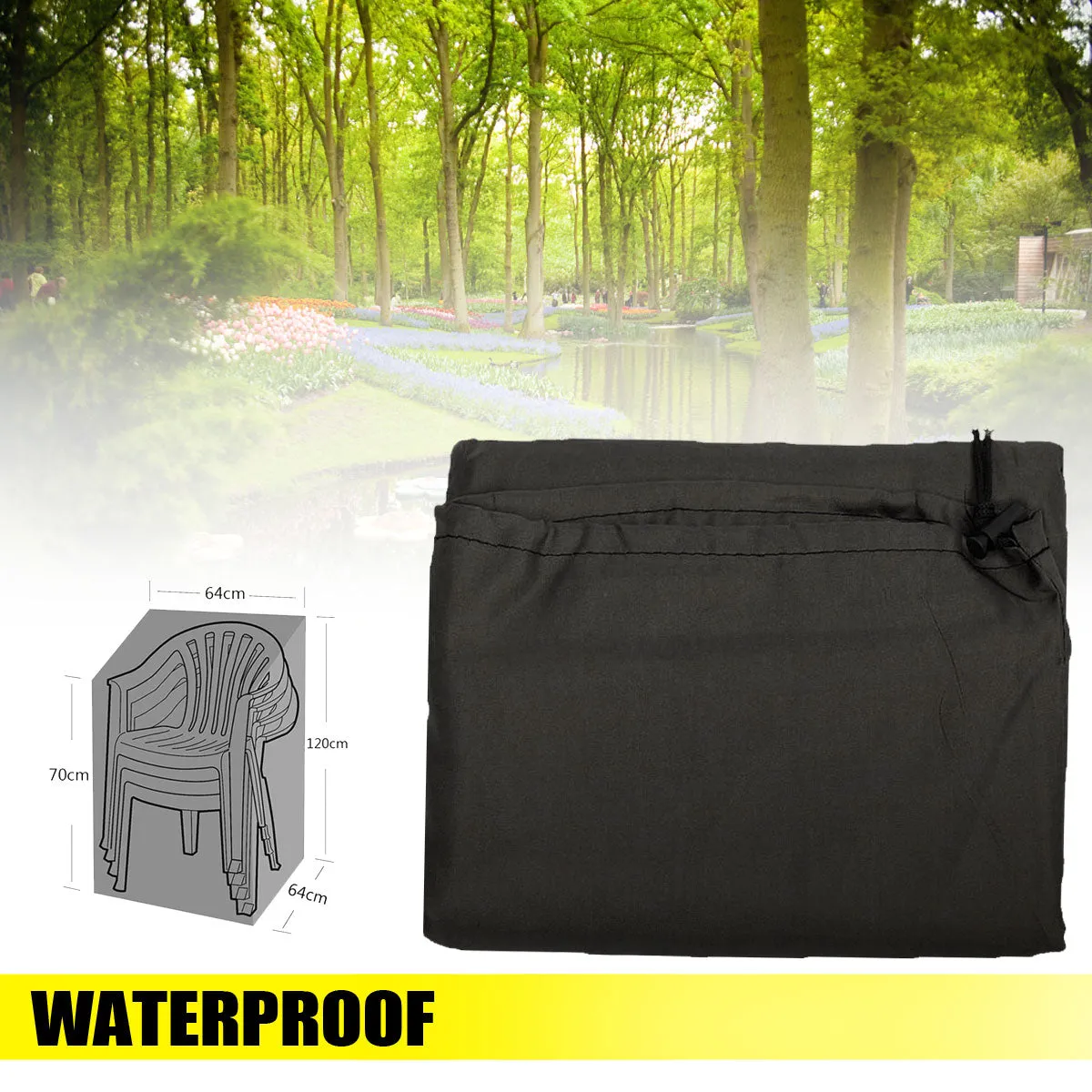 Outdoor Waterproof Cover Garden Furniture Rain Cover Chair Sofa Protection Rain Dustproof