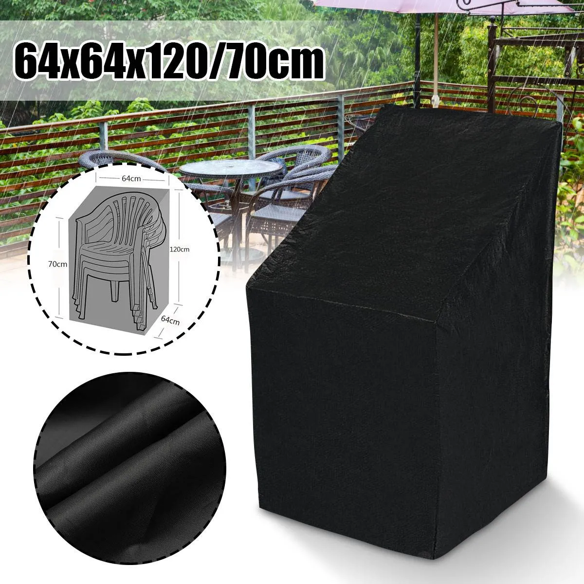 Outdoor Waterproof Cover Garden Furniture Rain Cover Chair Sofa Protection Rain Dustproof
