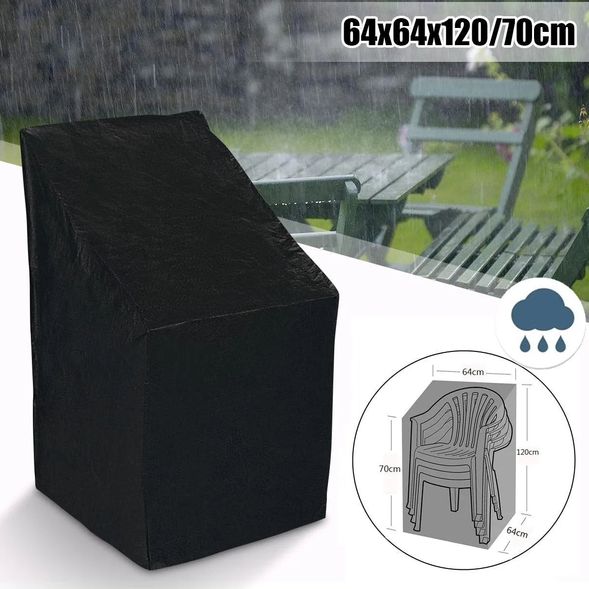 Outdoor Waterproof Cover Garden Furniture Rain Cover Chair Sofa Protection Rain Dustproof