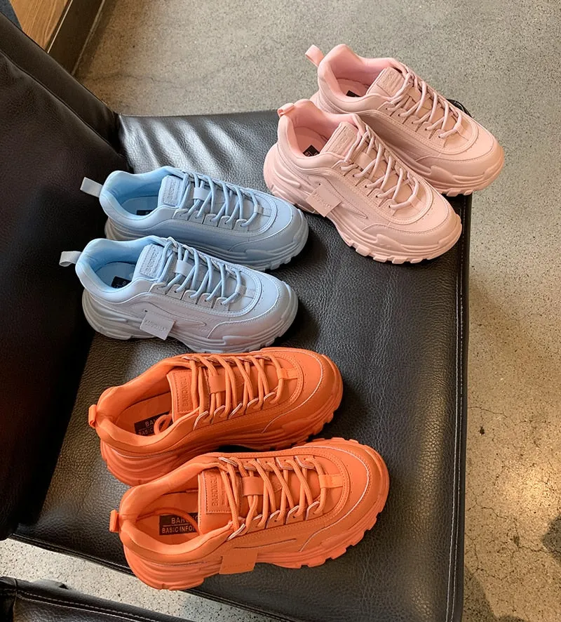 Outdoor Women Platform Chunky Sneakers