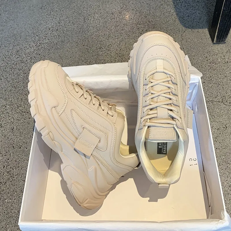 Outdoor Women Platform Chunky Sneakers