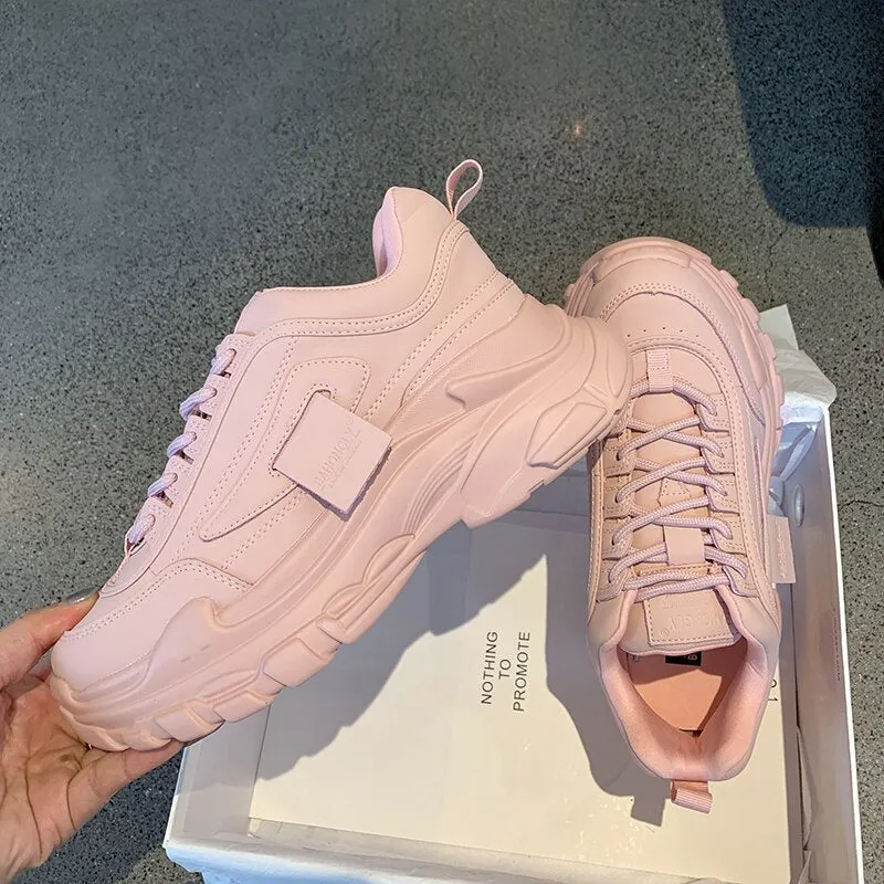 Outdoor Women Platform Chunky Sneakers