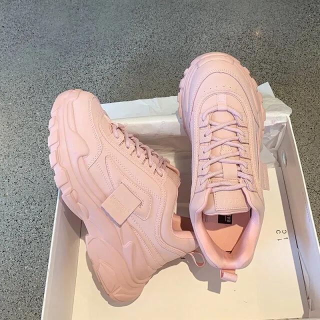 Outdoor Women Platform Chunky Sneakers