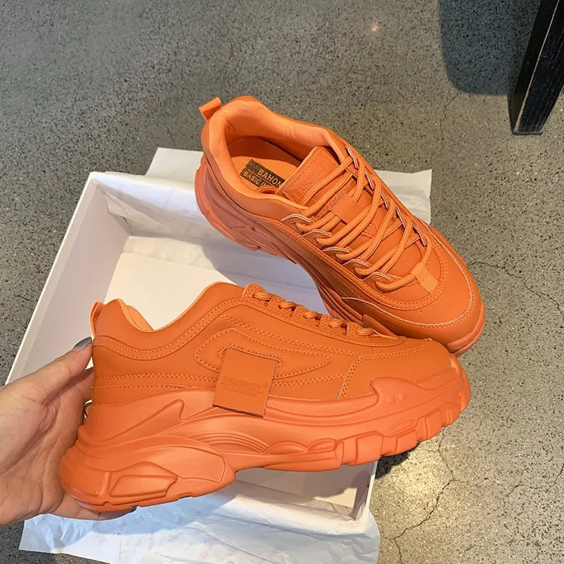 Outdoor Women Platform Chunky Sneakers