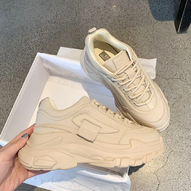 Outdoor Women Platform Chunky Sneakers